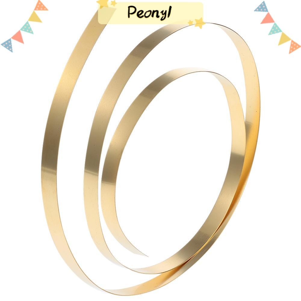 Pdony แผ่นฟอยล์โลหะ, 1000 มม.x10 มม.ทองเหลืองสีเหลืองแผ่นม้วน,ฟรี-ตัดฟิล์มทองลวดเครื่องประดับทํา DIY