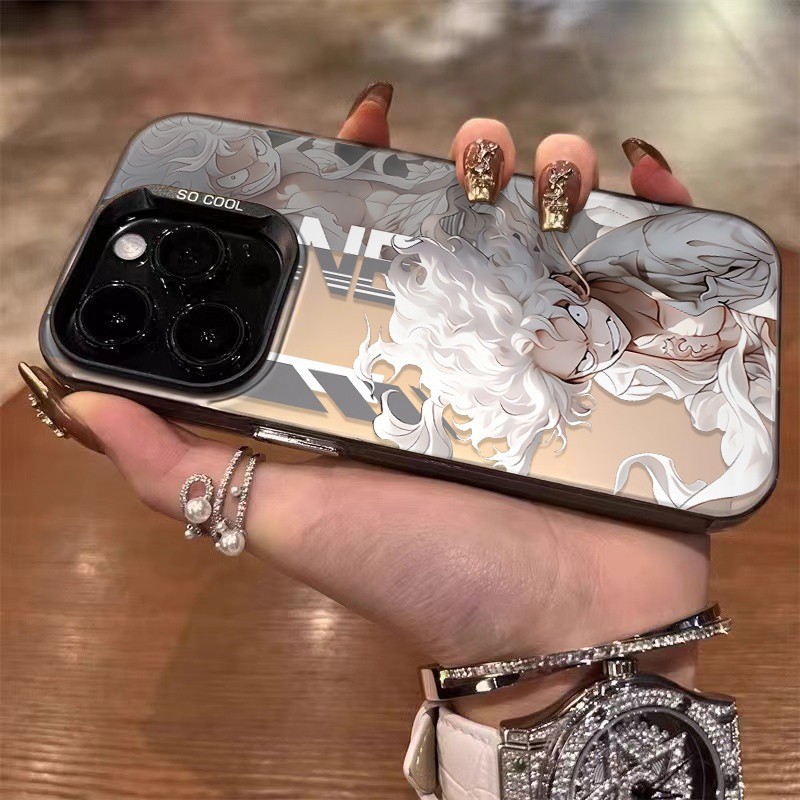 จัดส่งทันที เคสไอโฟน11 12 13 14 15 16 Pro Max เกียร์ห้าลูฟี่ กันกระแทก hard Case For iPhone 13PM,16PM,15PM,XS,7+ 8P