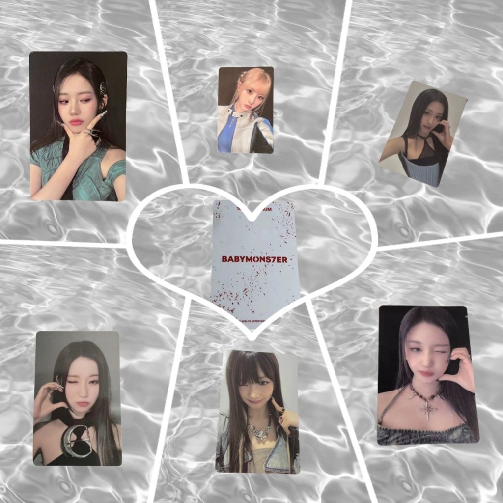 【Official card】card BabyMonster Album ins MINI1 Ahyeon、RAMI、Rora、Pharita、Chiquita、Ruka、Asa Brand new