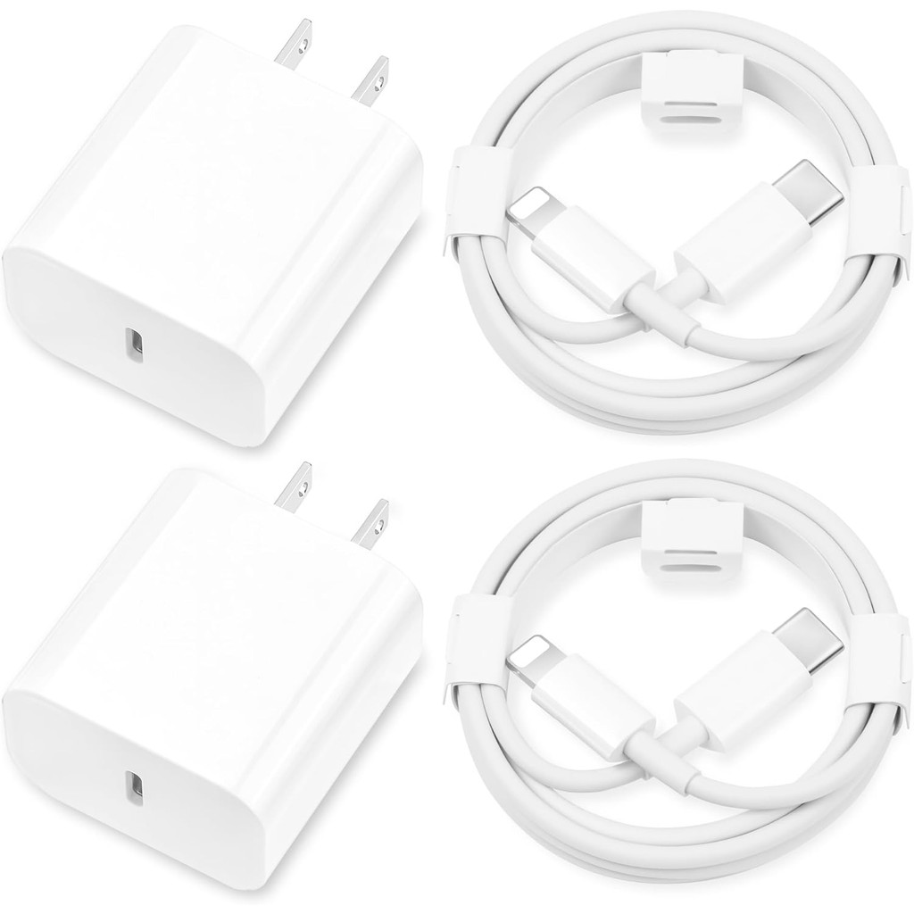 Pd20w Fast Charger สายชาร์จ USB-C 1 ม. เข้ากันได้กับ iPhone, iPad, AirPods Pro