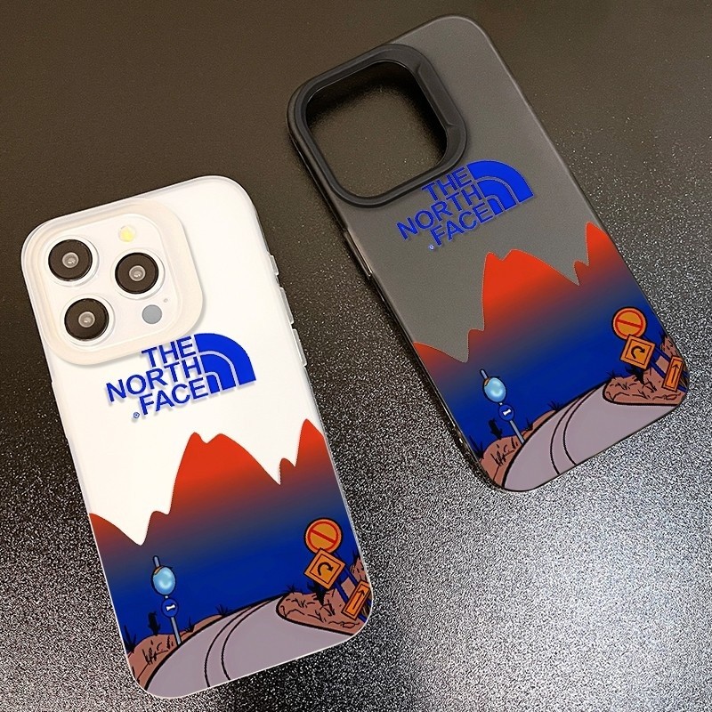 เคสโทรศัพท์โปร่งใสFrosted Anti-slip Design Dusk Mountain PeakเหมาะสําหรับiPhone 15promax 14promax 15