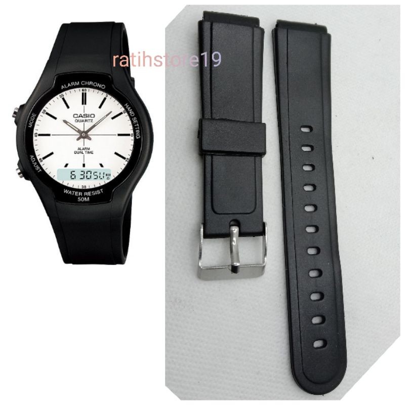 CASIO AW-90H-7E- AW90H BLACK STRAP CASIO AW90H WATCH STRAP