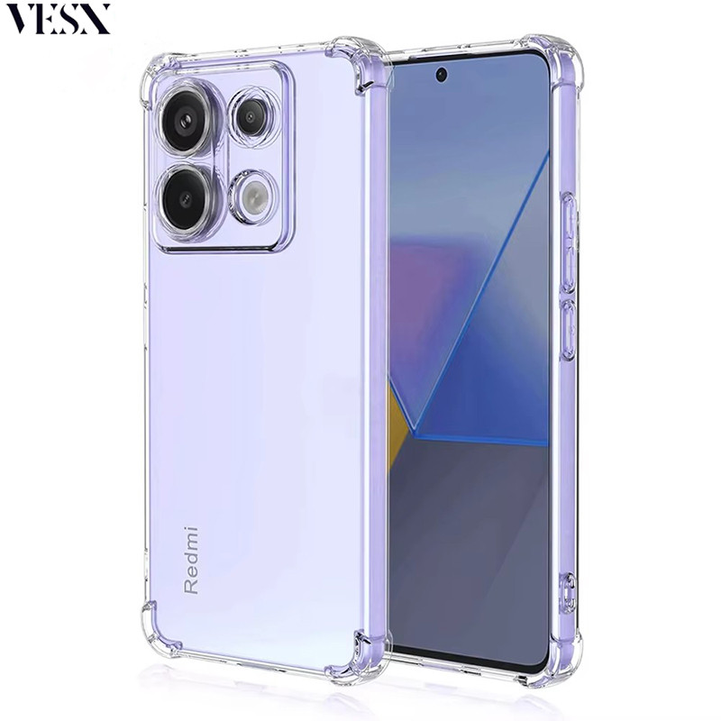 เคสใสกันกระแทกสำหรับ Redmi Note 14 13 12 12s 11 11s 10 10s 14C 14R 13C 12C Pro China Pro+ Plus Max Turbo 4 3 4G 5G 2025