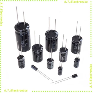แพ็ค 5ตัว capacitor มีขั้ว 1000uf 6.3v 10v 16v 25v 35v 50v สินค้าพร้อมส่ง ส่งของทุกวัน