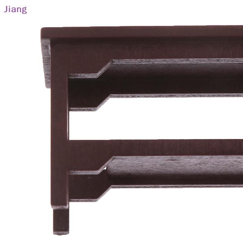 Jiang 1/12 Dollhouse Miniature Retro โต๊ะกาแฟเฟอร์นิเจอร์ของเล่นอุปกรณ์เสริม TH - รูปที่ 4