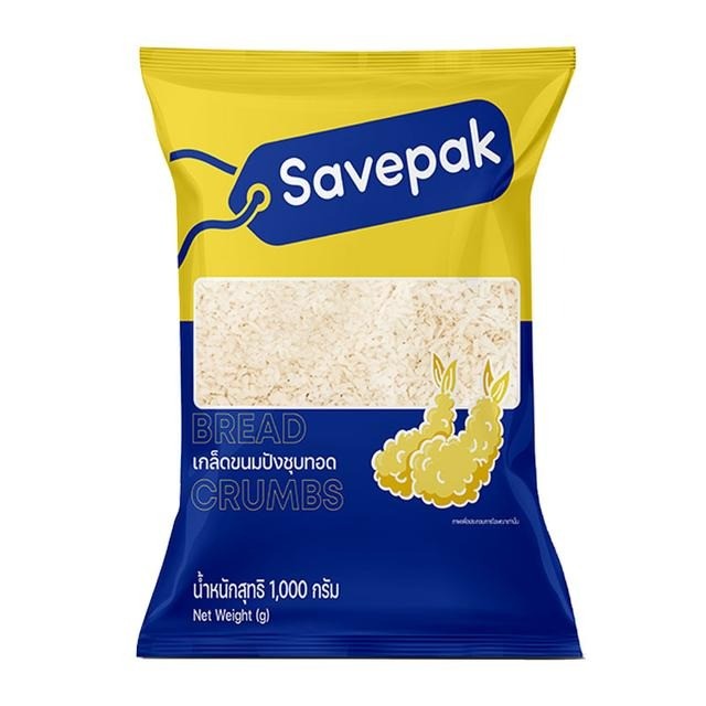 SAVEPAK Bread Crumbs 1 kg  เซพแพ็ค เกล็ดขนมปัง 1 กก.