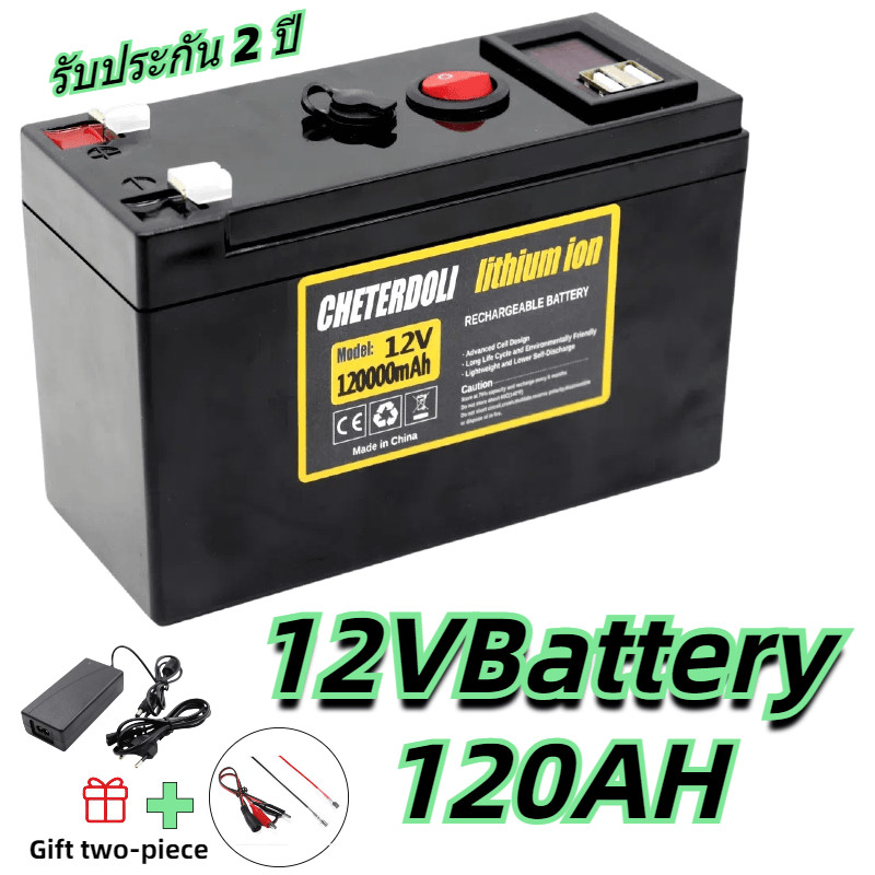 ถ่าน 18650 การป้องกัน BMS 12v 120AH แบตเตอรี่จักรยานไฟฟ้า แบตเตอรี่ลิเธียม