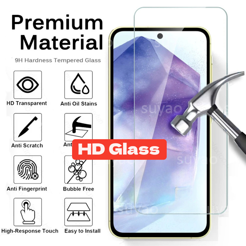 โทรศัพท์กระจกนิรภัยสําหรับ ZTE ใบมีด A75 A73 A55 A51 Nubia V60 Design Focus Red Magic 9S 9 Pro + 8 8