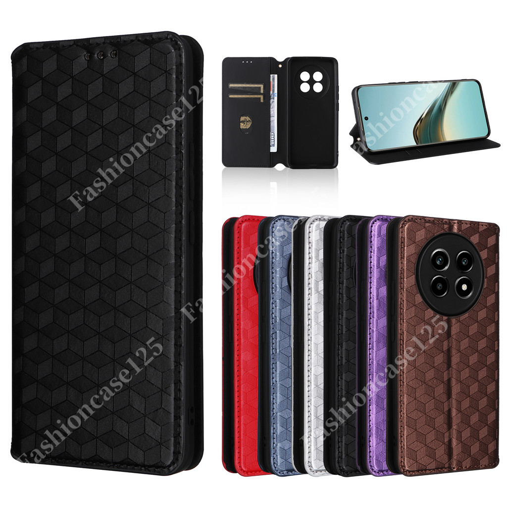 Realme 13 13 + 5GสําหรับRealme 13 13 + Pro + Plus Realme13 5G 4Gหนังหรูหราฝาครอบโทรศัพท์ปลอกช่องใส่การ์ดกระเป๋าสตางค์ขาตั้งSoft TPUขอบกันกระแทกกันชนตารางรูปแบบ
