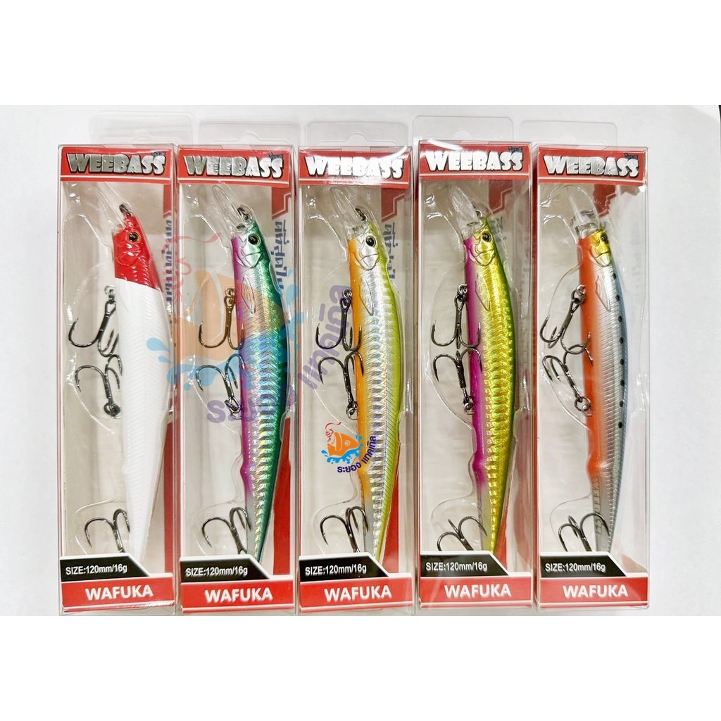 เหยื่อปลั๊กรุ่น  Weebass  WAFUKA FLOATING 120mm/16g เหยื่อปลอม MINNOW
