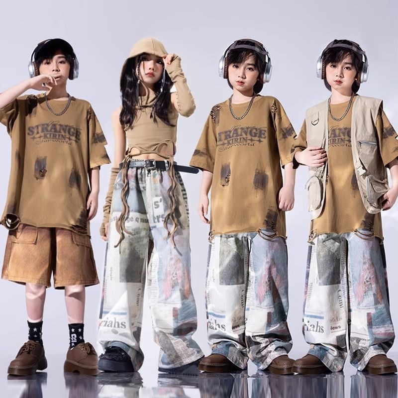 🍀 Street dance, children's fashion, hip-hop, jazz, wasteland style