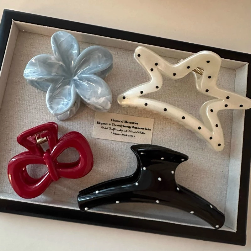 คลาสสิกไล่โทนสีลีลาวดีดอกไม้กิ๊บจับคลิป Barrettes อุปกรณ์เสริม