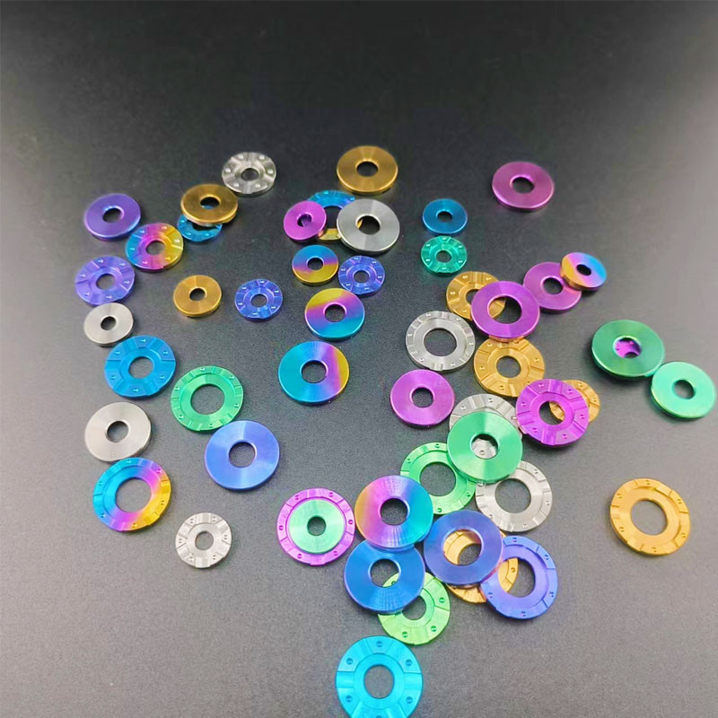Tc4 GR5 ไทเทเนียม bolt Countersunk เครื่องซักผ้า M4 M5 M6 M8 M10 Ti Spacer ปะเก็นสําหรับจักรยานรถจักรยานยนต์ bolt ปะเก็นสกรูเครื่องซักผ้า