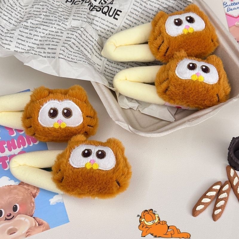 Garfield Breaking Clip Cute Sweet 2024 อุปกรณ์เสริมกิ๊บติดผมนักเรียน