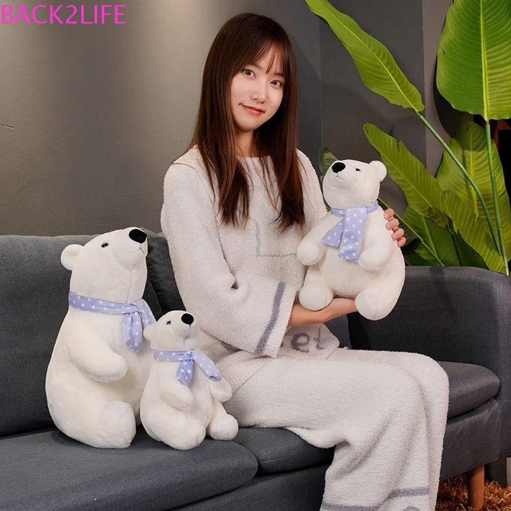 Back2life ตุ๊กตาหมีขั้วโลกของเล่นมาพร้อมกับของเล่น Sleeping Mate ของเล่นสัตว์ของเล่นหมอนนอนตกแต่งบ้านเด็กของขวัญยัดไส้ของเล่น