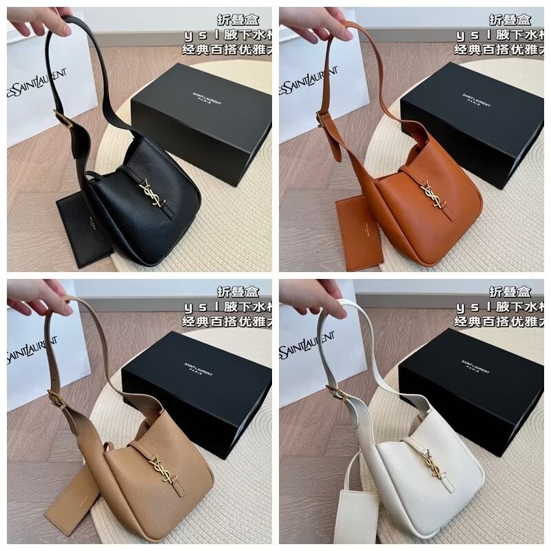 Ysl กระเป๋าสะพายผู้ชายและผู้หญิงกระเป๋าสะพาย Tote กระเป๋าผู้หญิงกระเป๋าถือกระเป๋าช้อปปิ้งหรูหรา