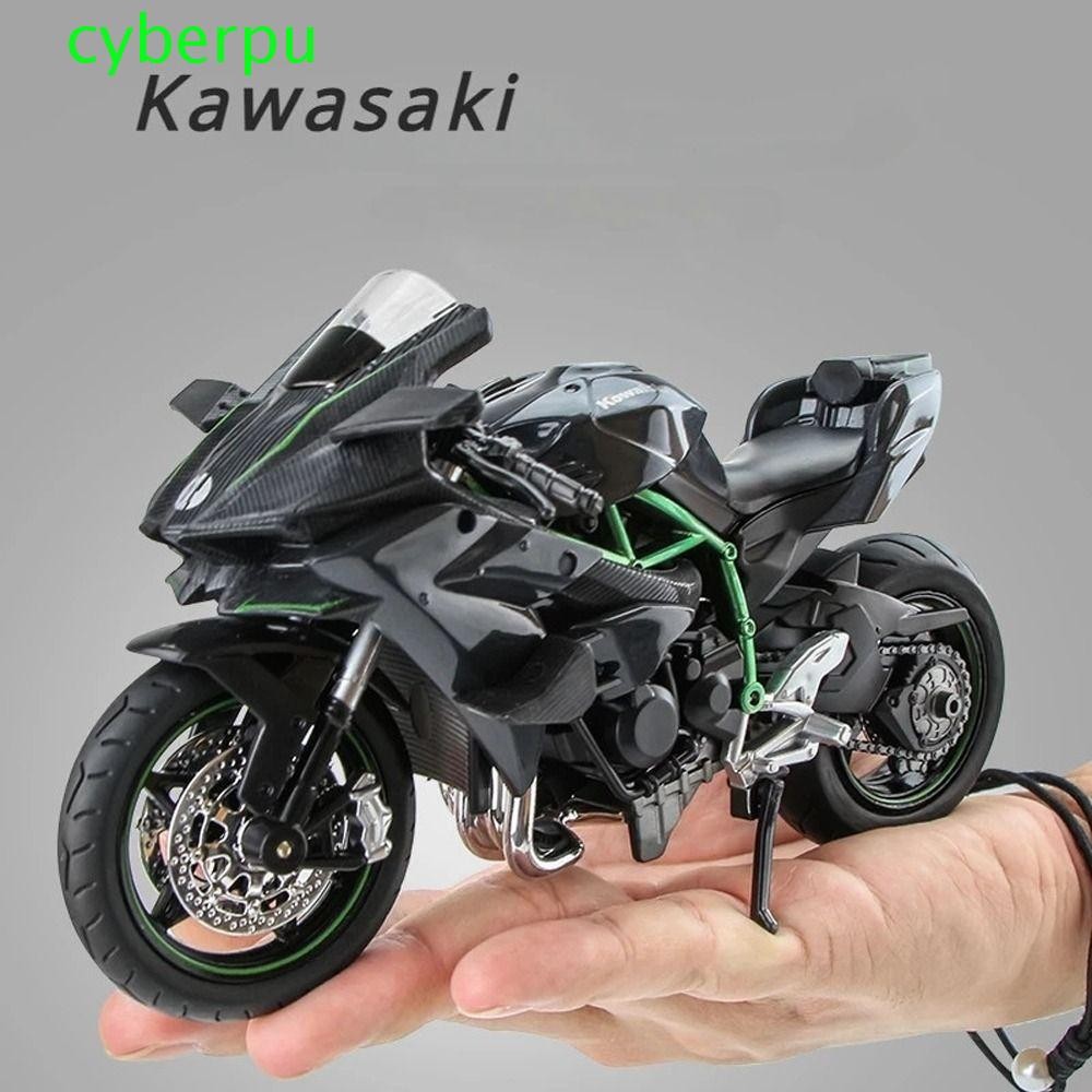 Cyberpulse รถจักรยานยนต์รุ่น, Ninja ZX-12R Die Casting รถจักรยานยนต์Diecast, Motobikeโลหะ 1:18 เคลื่อนย้ายได้รถจักรยานยนต์ของเล่นคอลเลกชัน