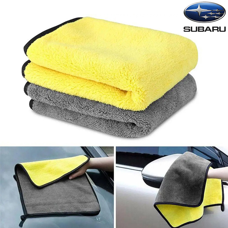 SUBARU Outback Forester XV WRX Wagon Sedan BRZ ผ้าเช็ดรถไมโครไฟเบอร์หนาสองด้าน
