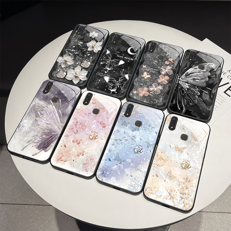 สําหรับ Vivo Y95 Y91 Y91i Y12 Y17 Y3 Y15 Y19 2019 Y93 U10 U3X U1 U3 U20 Y5S เคสโทรศัพท์กระจกนิรภัยกร