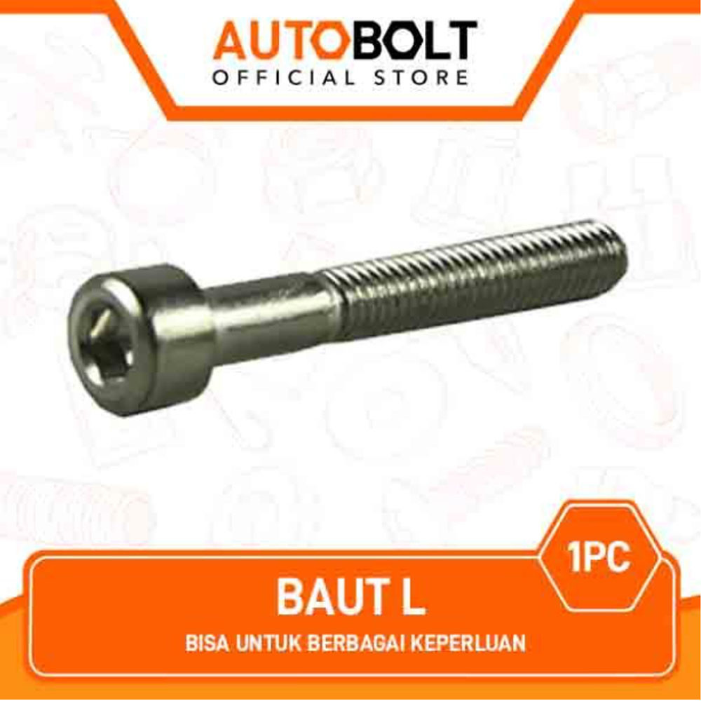 1 PC L Bolt 4 M5x35 Key 4 Pitch 0.8 สําหรับความต้องการต่างๆ Bolt L4 5X35 M 5 x 35 K4 P 0.8
