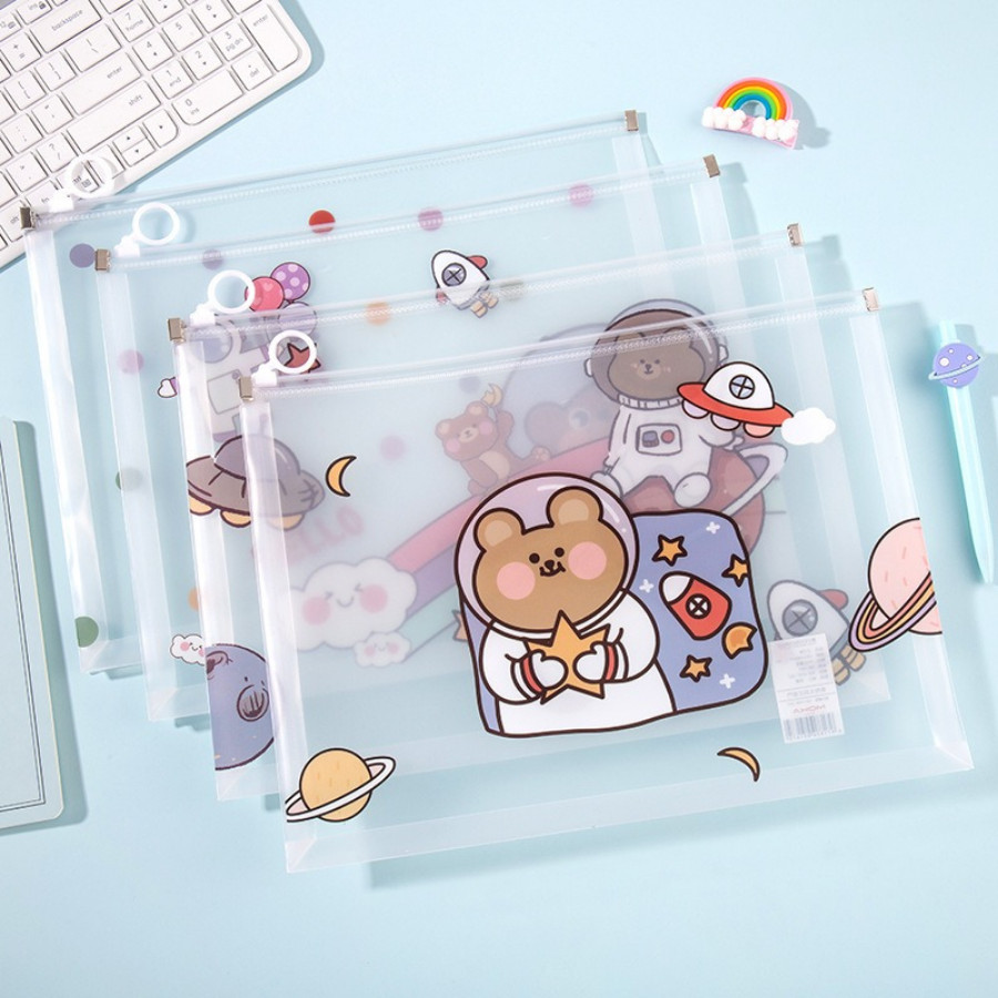 แฟ้มใส่เอกสารA4 แฟ้มซอง ซิปล็อค แฟ้มใส่เอกสาร แฟ้มซิปใส่เอกสาร กระเป๋าใส่เอกสาร ซองเก็บเอกสาร