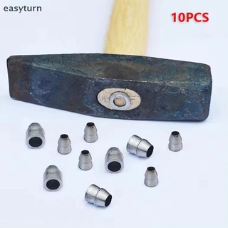 Easyturn 10 ชิ้นรอบ Handle Wedges ค้อนเหล็ก Handle Splitting Wedge ชุดสําหรับซ่อม Axe Claw ค้อนเหล็กสําหรับช่างไม้การบํารุงรักษา TH