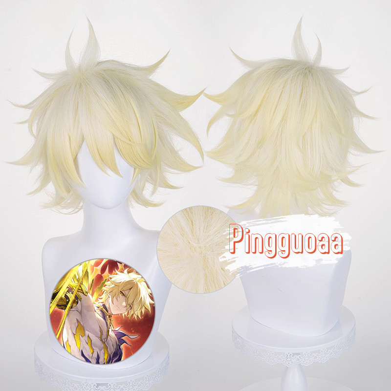【Manmei】Honkai: Star Rail Phainon Cosplay Wig 35cm Heat Resistant Synthetic Hair