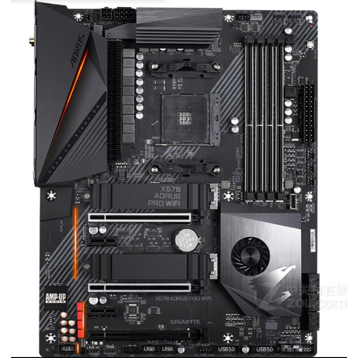 สินค้าคงคลัง Boxed Gigabyte/Gigabyte X570 AORUS PRO WIFI Desktop AM4 เมนบอร์ดคอมพิวเตอร์