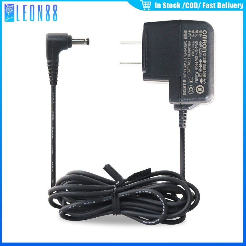 adaptor อะแดปเตอร์ชาร์จไฟ OMRON 6V 700ma AC DC สําหรับมอนิเตอร์วัดความดันโลหิต บริการหลังการขายดี
