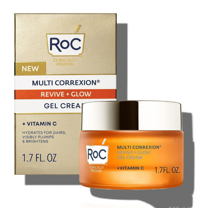 Global Selection จาก US RoC Multi Correxion Revive + Glow Gel Cream + Vitamin C (48 g)