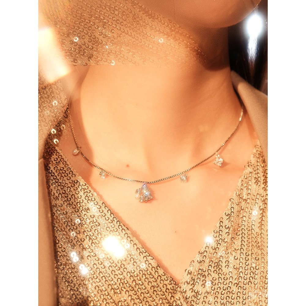 Abyb สร้อยคอหรูหรา Clavicle Chain สำหรับเสื้อกันหนาวและเป็นของขวัญวันเกิด EGFR