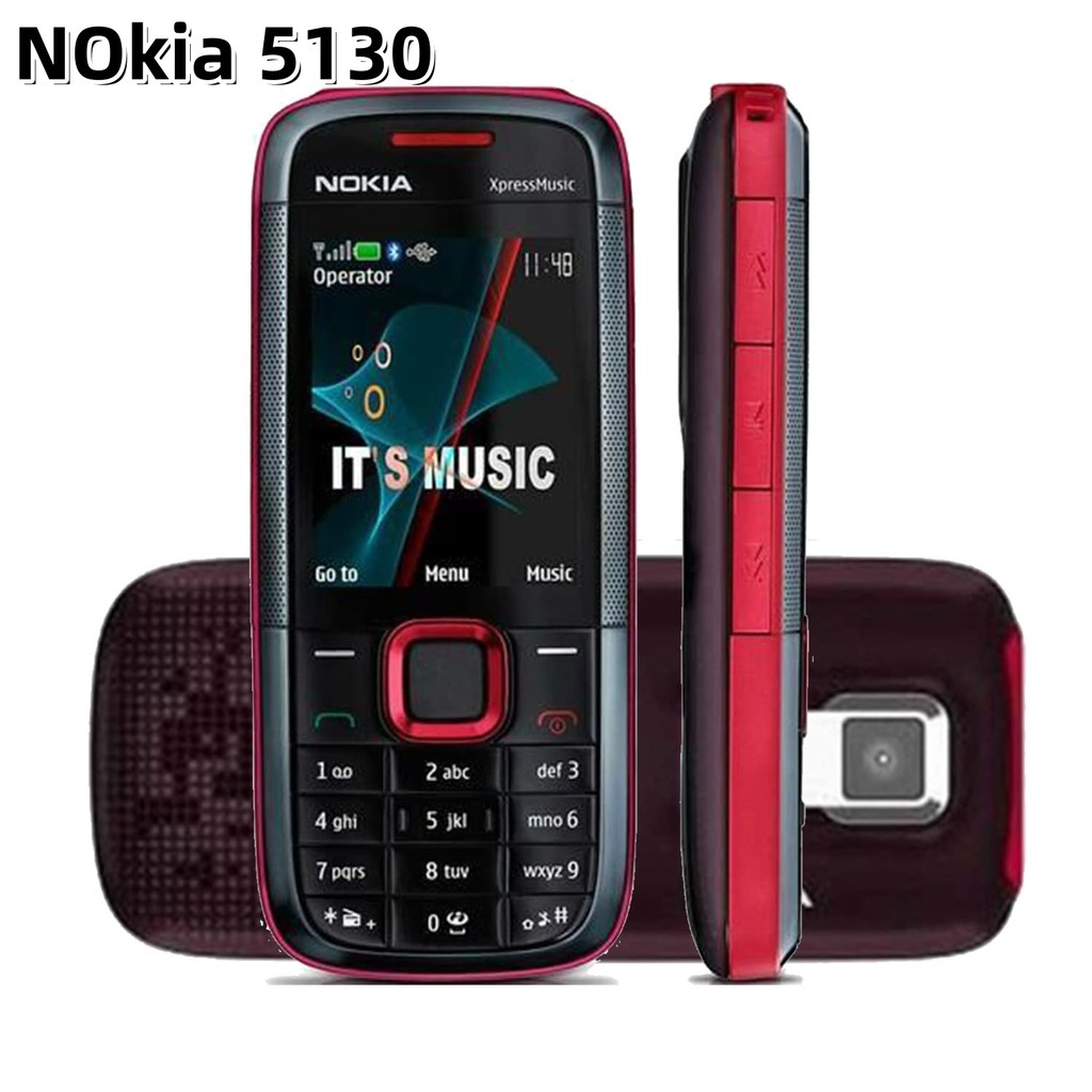 🔥ใส่โค้ด INCLZ12 ลด 50%🔥 ของแท้ Nokia 5130 XpressMusic คีย์บอร์ด GSM Bluetooth FM 2MP