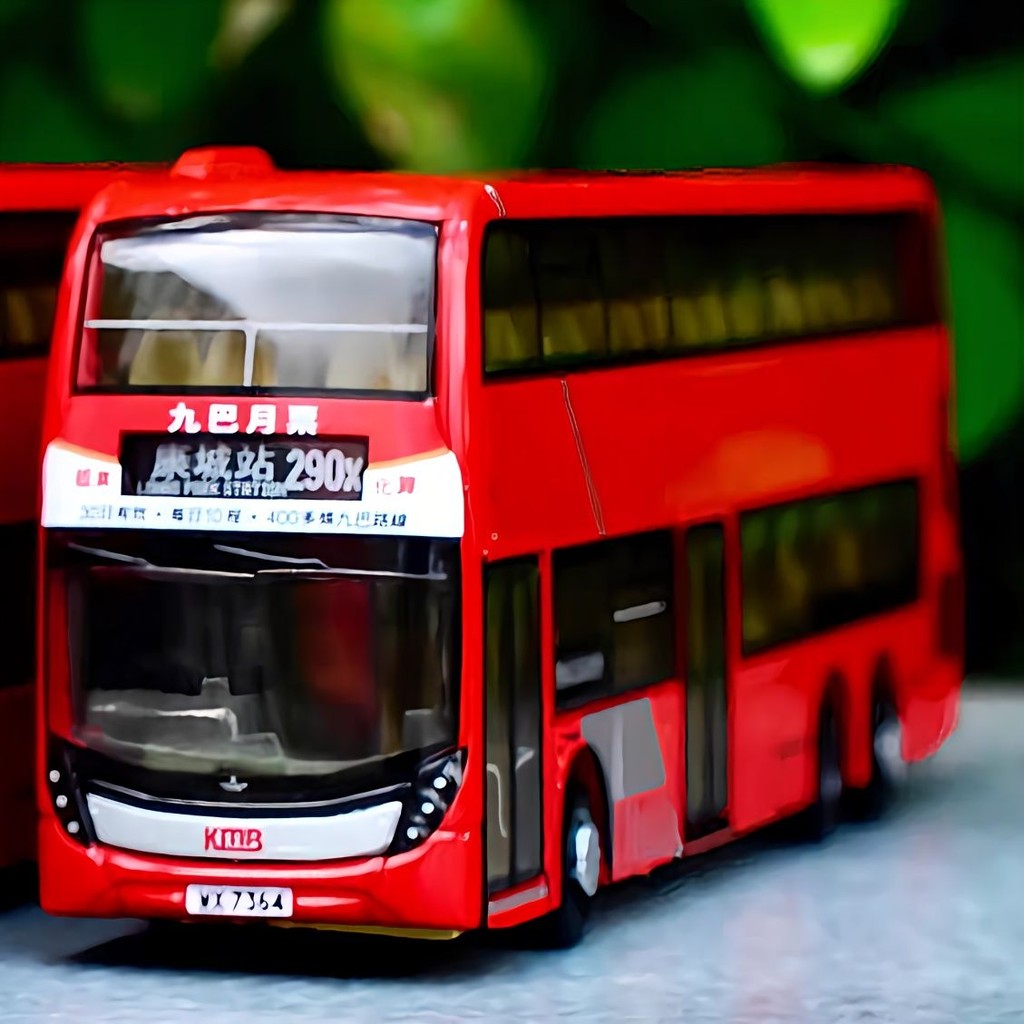 Tiny Micro Shadow KMB63 KMB ADL KMB63 Hong Kong Alloy Double-Decker Bus 1/110 Out of Print Model