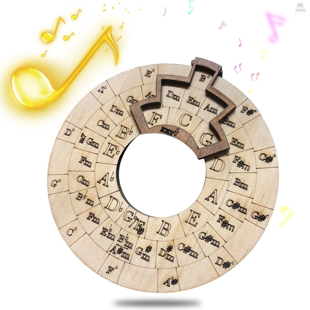 [jnfm] ไม้ Melody เครื่องมือเครื่องดนตรีไม้ Melody Maker วงกลมล้อที่ห้า, ล้อไม้วงกลมและดนตรีการศึกษา