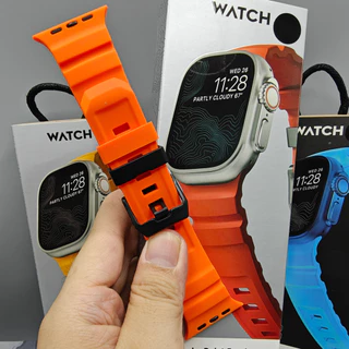 NOMAD สายซิลิโคนสําหรับ iWatch 11/10 9 8 7 6 SE 5 4 สร้อยข้อมือกีฬาสําหรับ iWatch Ultra 1/2 49/41/44 มม.45 มม.46 มม.40 มม.สายรัดข้อมือ