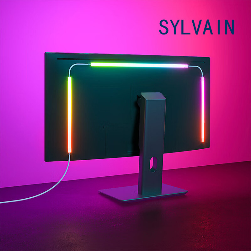 USB 5V RGB LED Light Strip หน้าจอแสงซิงโครไนซ์ เพลงซิงค์ เกม จอภาพ LED Backlights Ambient Backlighting คอมพิวเตอร์แถบแสง หน้าจอ Behind Setup PC Mac Compatible