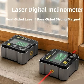 เจรีมี1แสดงวัดมุม,สี่ด้านแม่เหล็กดูดระดับเครื่องวัดมุม Inclinometer,แบบพกพาวัดด่วน360องศาขนาดกะทัดรัดเอียงมุมกล่องอิเล็กทรอนิกส์ระดับเล