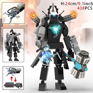 ใหม่ Skibidi ห้องน้ํา Titan Speakerman Cameraman Titan TVman รูป Building Block ชุดอิฐ DIY ของเล่นเด็กผู้ใหญ่ของขวัญ