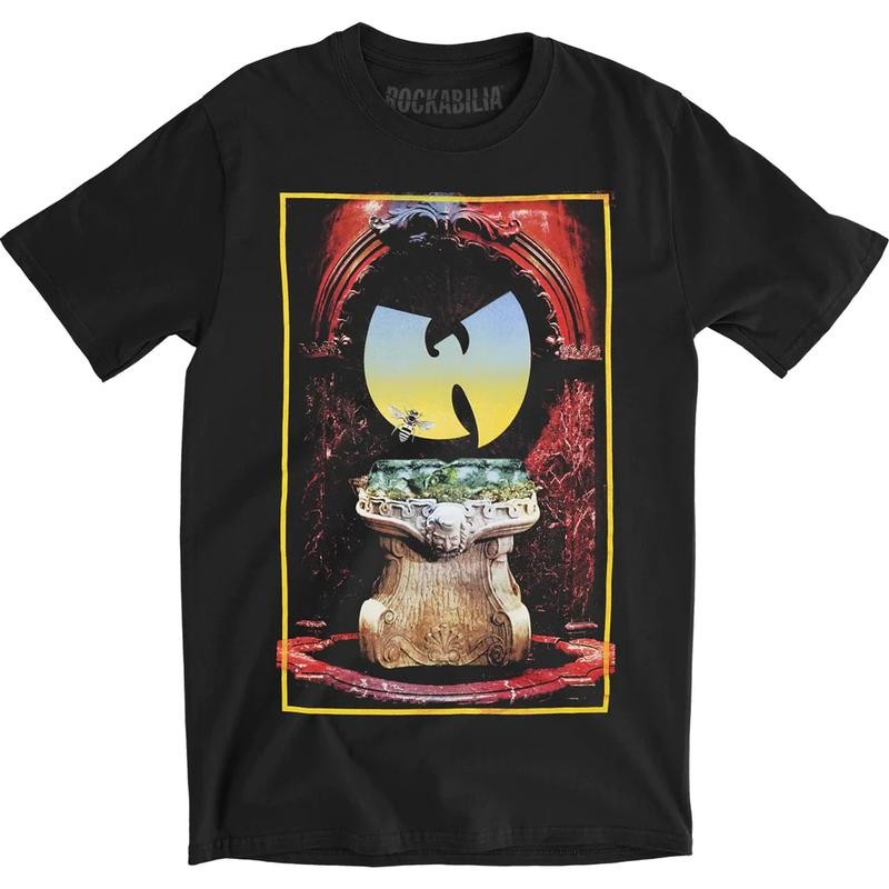 ⚡ โปรสุดคุ้ม 2025 Tshirts Wu Tang Clan Mirror T-Shirt Band T-Shirt – เสื้อยืดแขนสั้นคอกลมจากผ้าฝ้าย