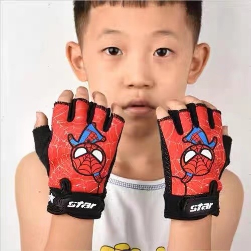 ถุงมือขี่จักรยานสไปเดอร์แมนสำหรับเด็กชายและเด็กหญิง ดีไซน์สำหรับนักเรียนกลางแจ้ง - รูปที่ 7