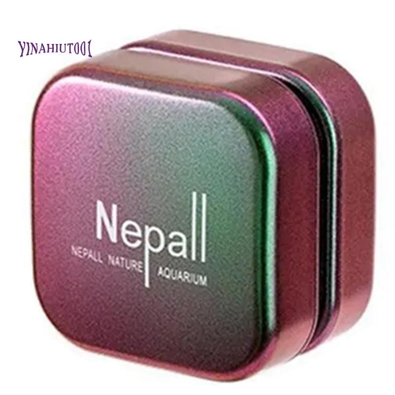 Yinahiut001Nepall Aquarium แปรงแม่เหล็กถังปลาสองด้านแปรงทําความสะอาดไล่ระดับสีเครื่องมือพร้อมเศษ Scr