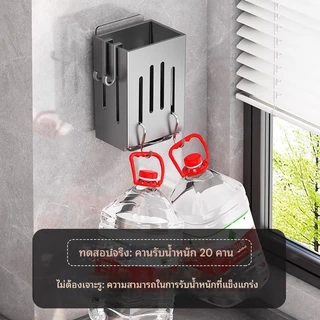 ไม่ต้องเจาะรูสำหรับชั้นวางช้อนซุป ชั้นวางในครัว ชั้นวางตะเกียบและช้อนส้อมแบบอเนกประสงค์ กล่องเก็บของติดผนังแบบแยกอิสระ