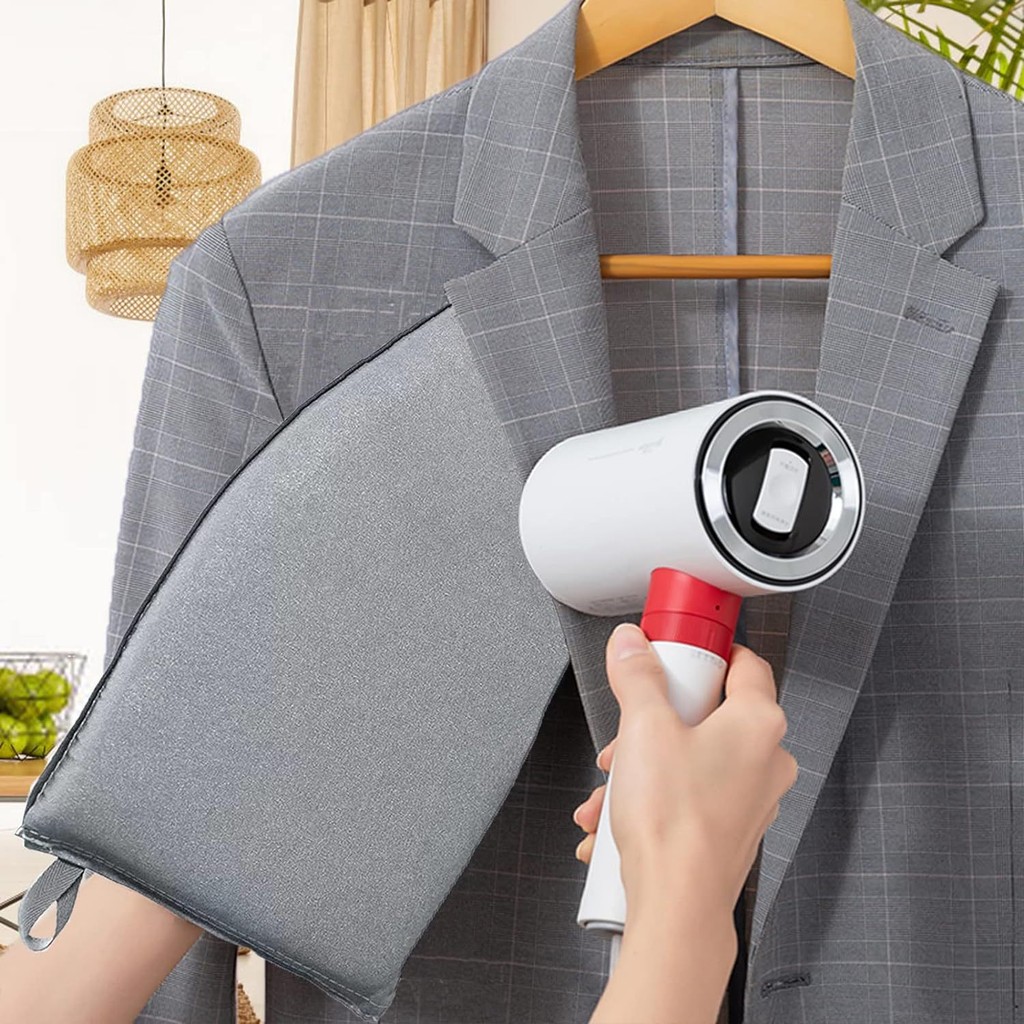 ถุงมือรองรีดผ้าไอน้ำ แบบมือถือ ถุงมือรีดผ้ากันความร้อน ถุงมือรองรีดผ้า อย่างหนา พร้อมห่วงสวมนิ้ว สำหรับเตารีดไอน้ำ