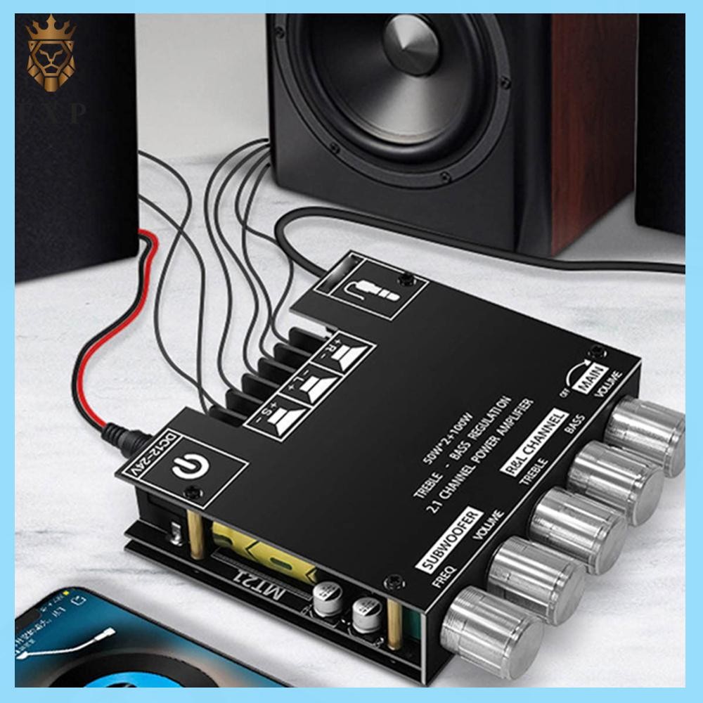 [explosion1.th] 2.1 Channel Bluetooth-Compatible Audio Power Amplifier Module BT 3.5mm AUX 50Wx2+100