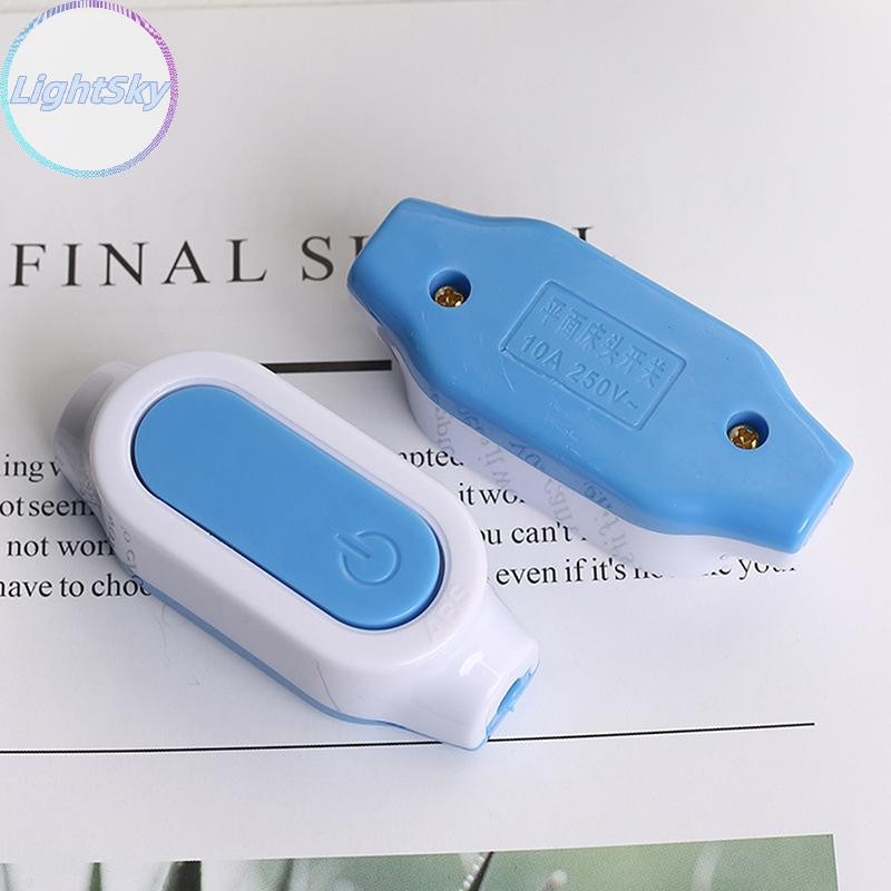 LightSky สวิตช์ไฟข้างเตียงสวิตช์พื้นอินไลน์โคมไฟตั้งโต๊ะปุ่ม ac100~250v 10a TH