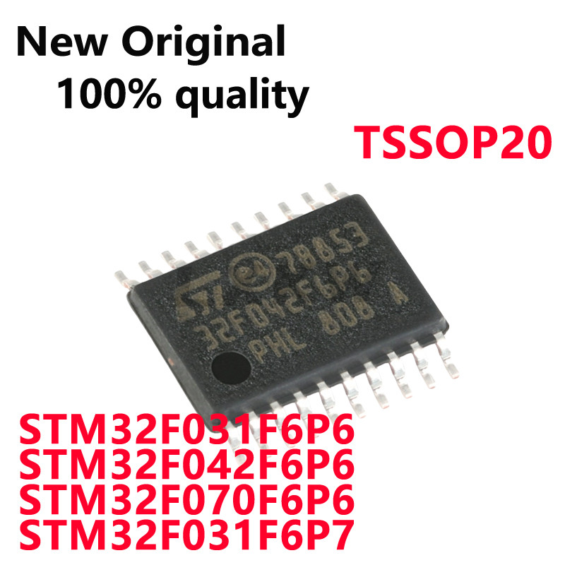 5/PCS ใหม่ Original STM32F031F6P6 32F031F6P6 STM32F042F6P6 32F042F6P6 STM32F070F6P6P7F031 F32F031 FT