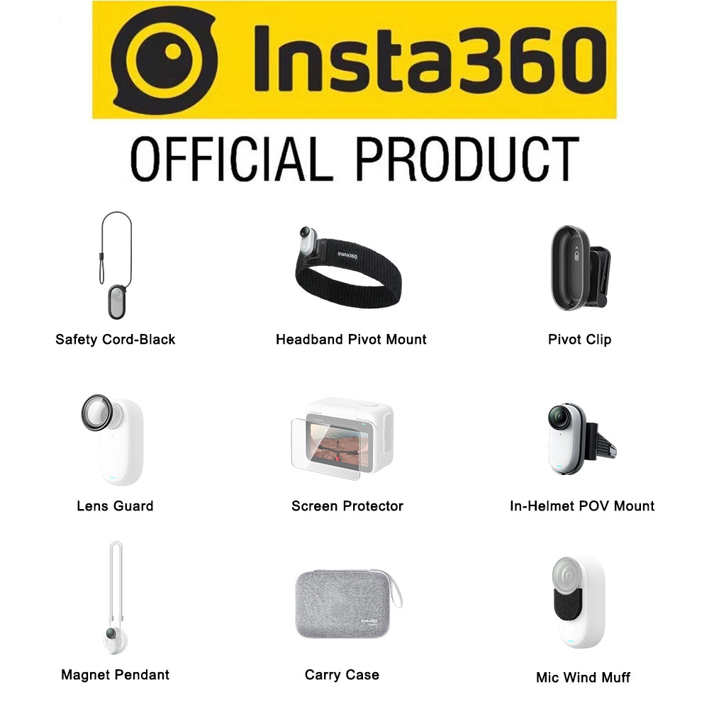 Insta360 GO 3/GO 3S อุปกรณ์เสริม-Insta360 GO 3S Pivot คลิป/เลนส์/จี้แม่เหล็ก/กรณีพกพา