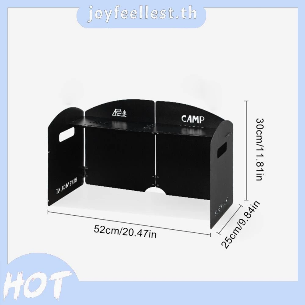 บังลม แผ่นบังลมเตาแคมป์ปิ้ง แบบพับได้ โล่ลมแคมป์ปิ้ง บังลม แผ่นสแบบพกพา ประกอบง่าย บังลมเตาแคมป์ปิ้ง สําหรับทําอาหารบาร thumbnail 4