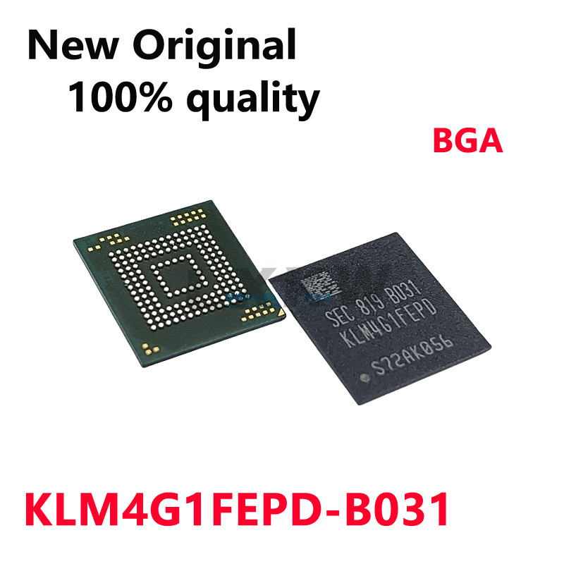 2-10/PCS KLM4G1FEPD-B031 KLM4G1FEPD B031 KLM4G1FEPD BGA153 4G ตัวอักษรห้องสมุดชิปในสต็อก