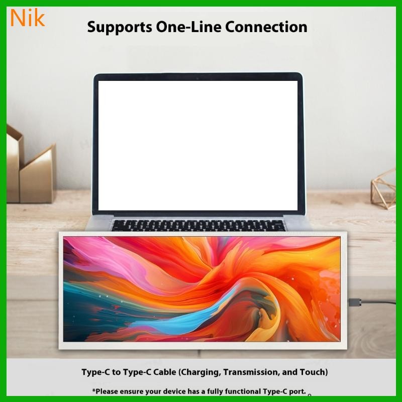 11.3Inch  Screens LCD Monitor White Secondary Display For PC Monitoring